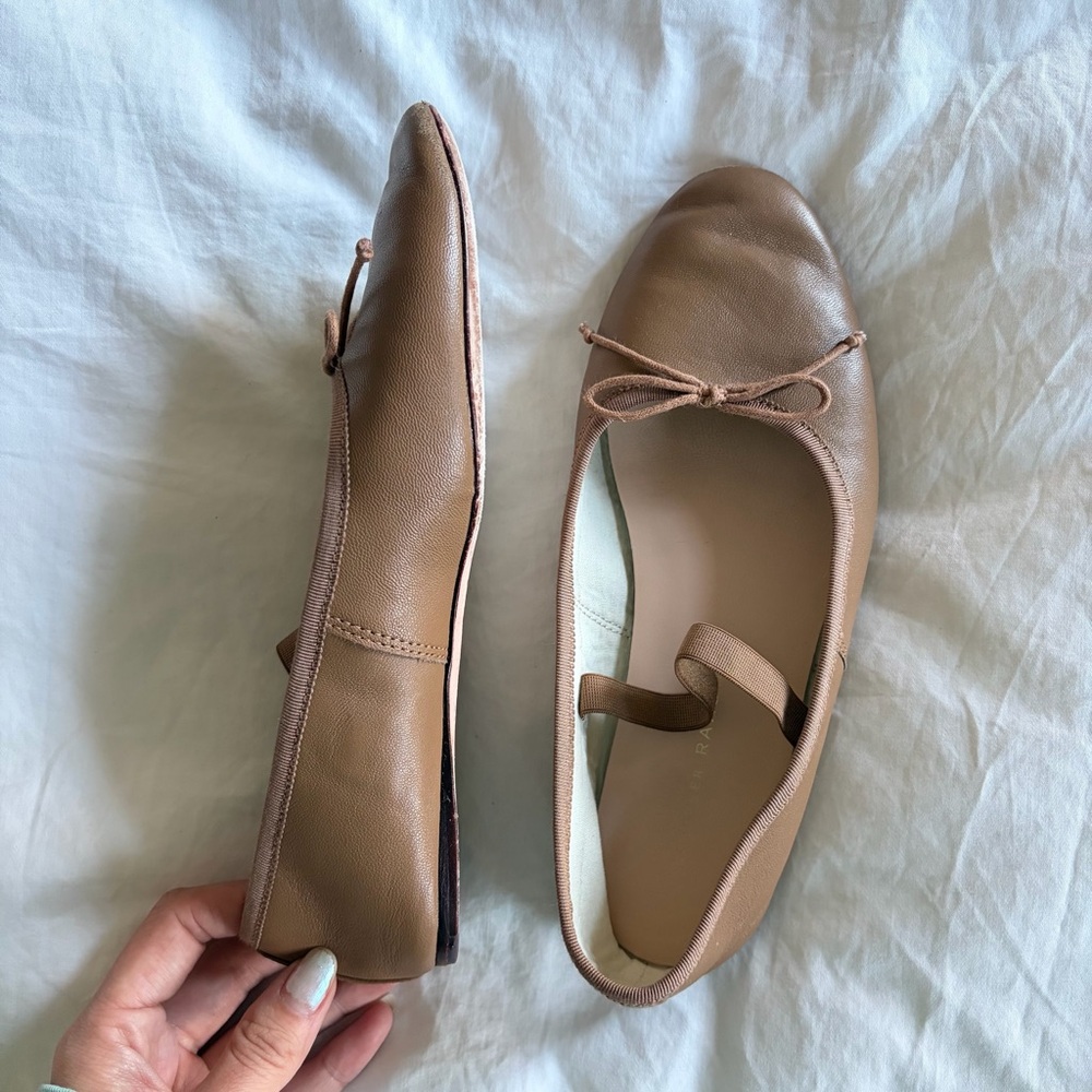 Loeffler Randall // Leonie Brown Leather Ballet Flats - Picture 7 of 10